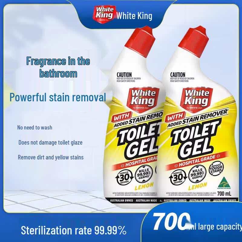 White King Australian Lemon Scented Toilet Cleaner (2 x 700ml)