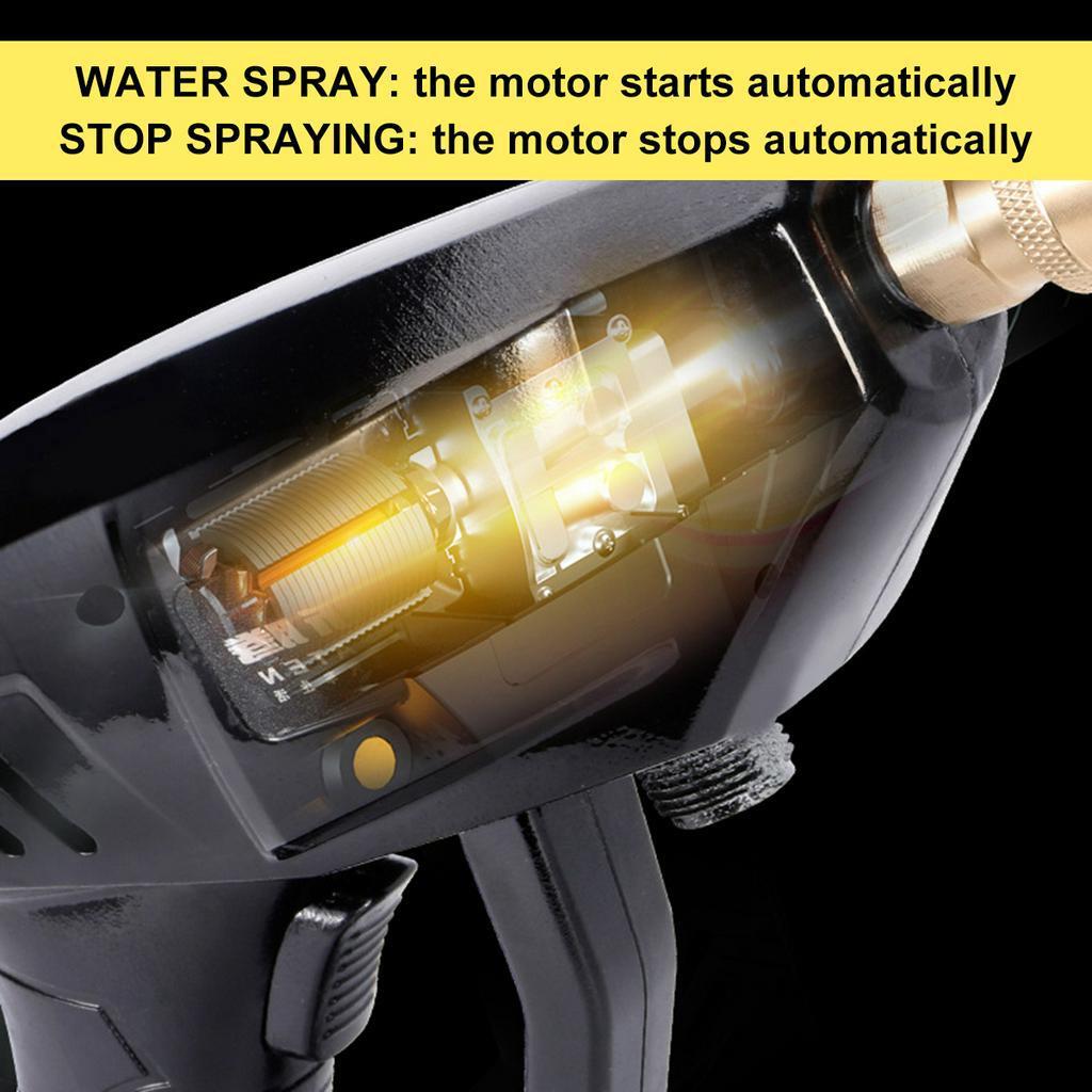 PortableWireless High Pressure Car Wash Water Guns High Pressure Washer Foam Generator With 2 Battery  20000mAh 12V 24V