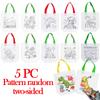 Ensembles de 1 à 10 pièces Sacs à Graffiti DIY Avec Marqueurs Peinture à la Main Sac Non Tissé Pour Enfants Loisirs Créatifs Remplissage de Couleurs Dessin Jouets