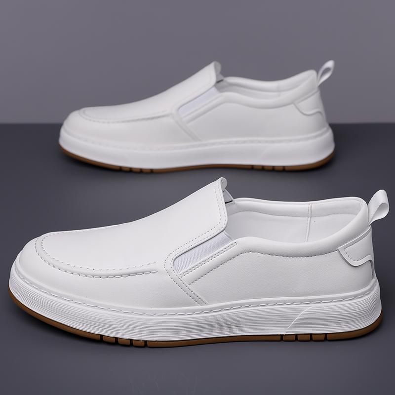 Fashion Male Genuine Leather Casual Sneakers High Quality Lace-up Shoes Comfort Sports Outdoor Footwear Leisure Walk Men Vulcanized Shoe