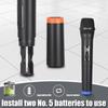 Wireless Microphone 2 Channels VHF Fixed Frequency Handheld Mic Micphone For Party Karaoke Professional Church Show Meeting