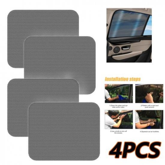 4X Car Side Window Sunshade Static Cling Films Stickers Sun Shade Defend UV Rays