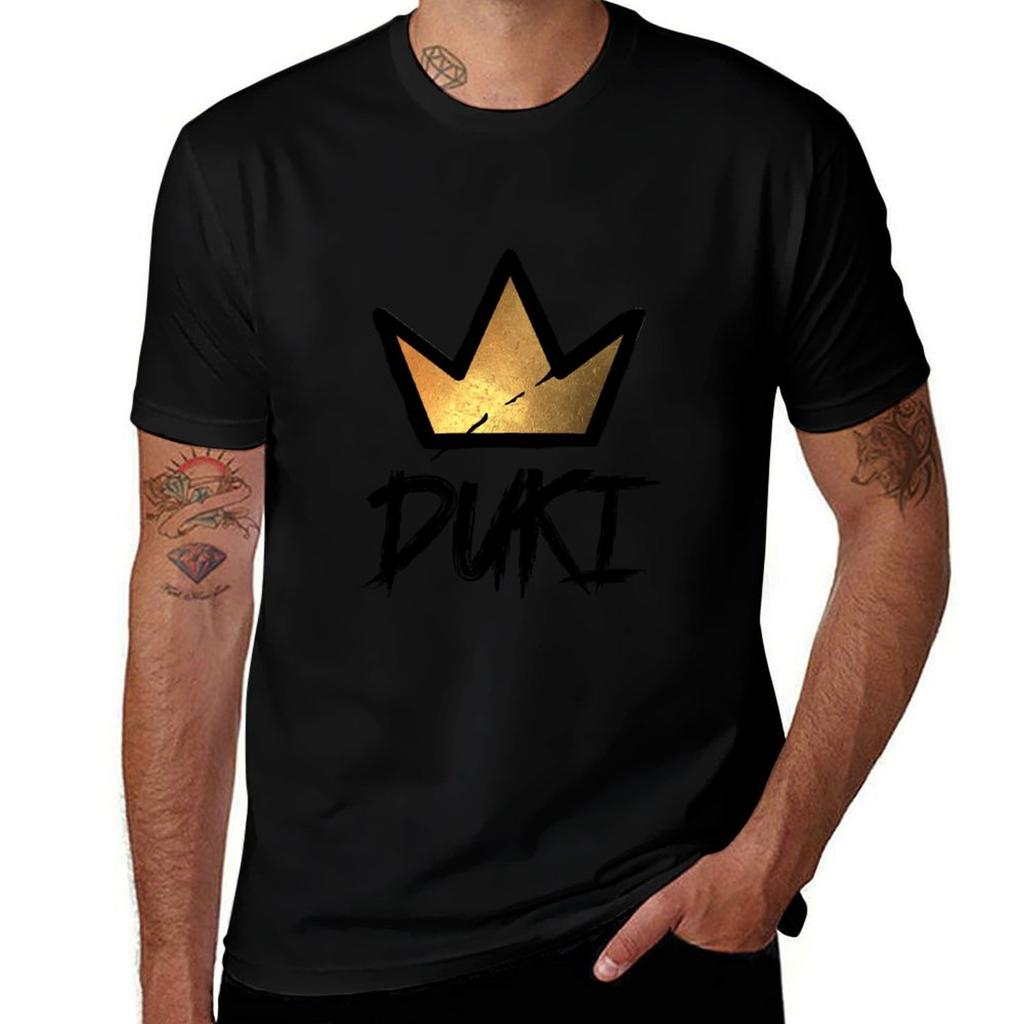 DUKI Tag Graffiti Crown TShirt Fashion Casual Short Sleeve Top TShirt