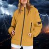 Women's Solid Color Long Sleeved Hooded Outdoor Suit Windproof And Waterproof Thin Jacket