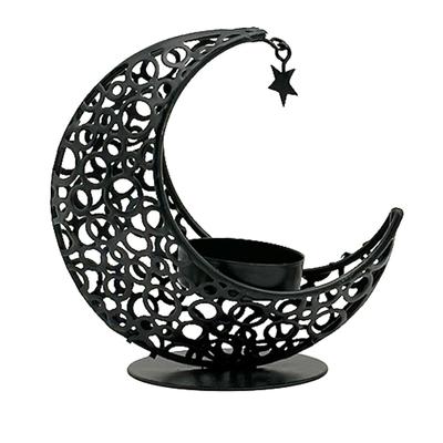 Suport pentru lumânări pentru lună Eid Mubarak Suport pentru lumânări pentru acasă, islamic, musulman, pentru decorațiuni de petrecere, Suport metalic pentru lumânări pentru lună, Suport pentru lumânări pentru Ramadan