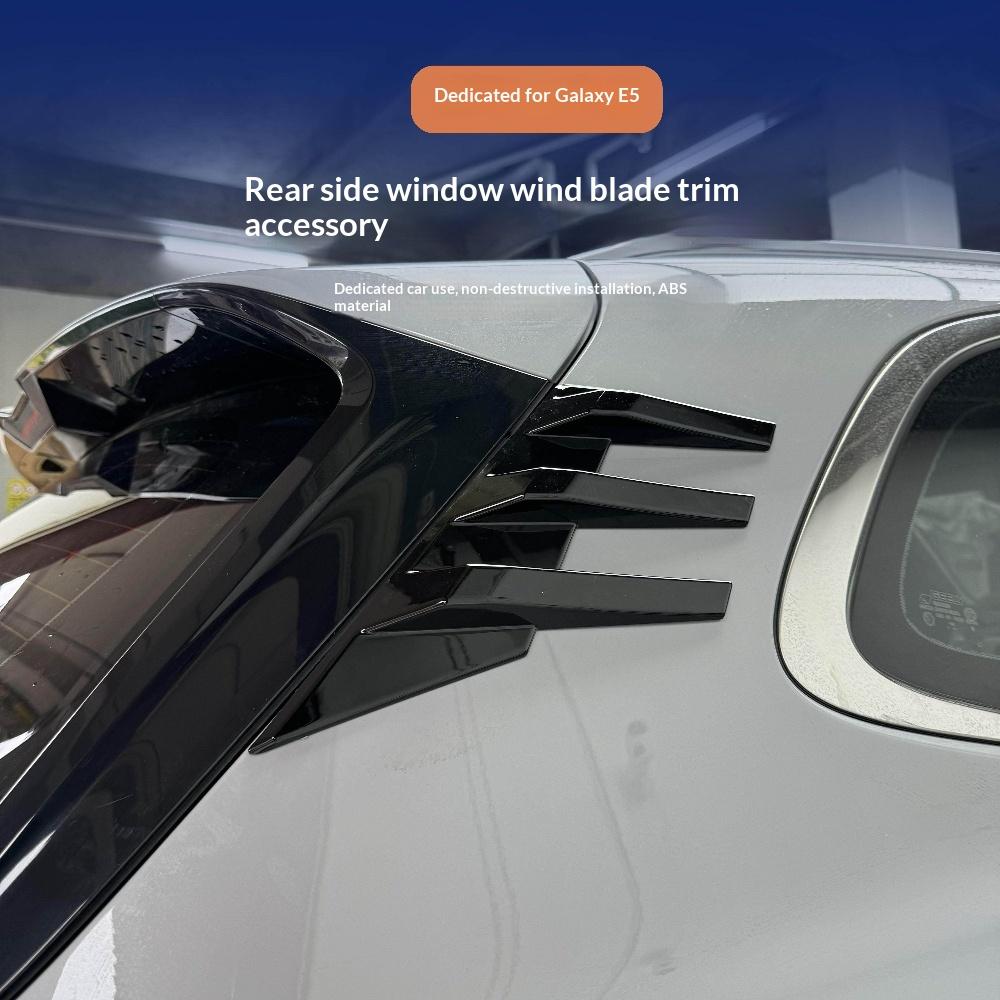 For Geely Galaxy E5/EX5 Car Rear Window Spoiler Wind Knife Modification Louver Tail Wing Pressure Wing Air Guide Sport