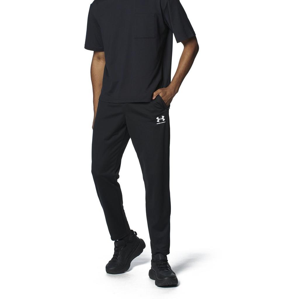 Under Armour Solid Color Athletic Training Slim Fit High Waist Casual Pants Men bottoms Black 1382602-001