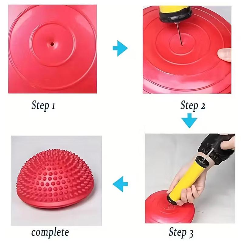 Palla Semisfera Gonfiabile per Massaggio Allenamento Equilibrio Palla Tattile Palla Fitness Trainer Core Antiscivolo per Yoga Pilates Allenamento a Casa
