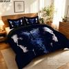 Supernatural Pattern Bedding Quilt Set Quilt Cover Pillowcase Home Birthday Gift(1 * Duvet Cover + 2 * Pillowcase, Without Core)