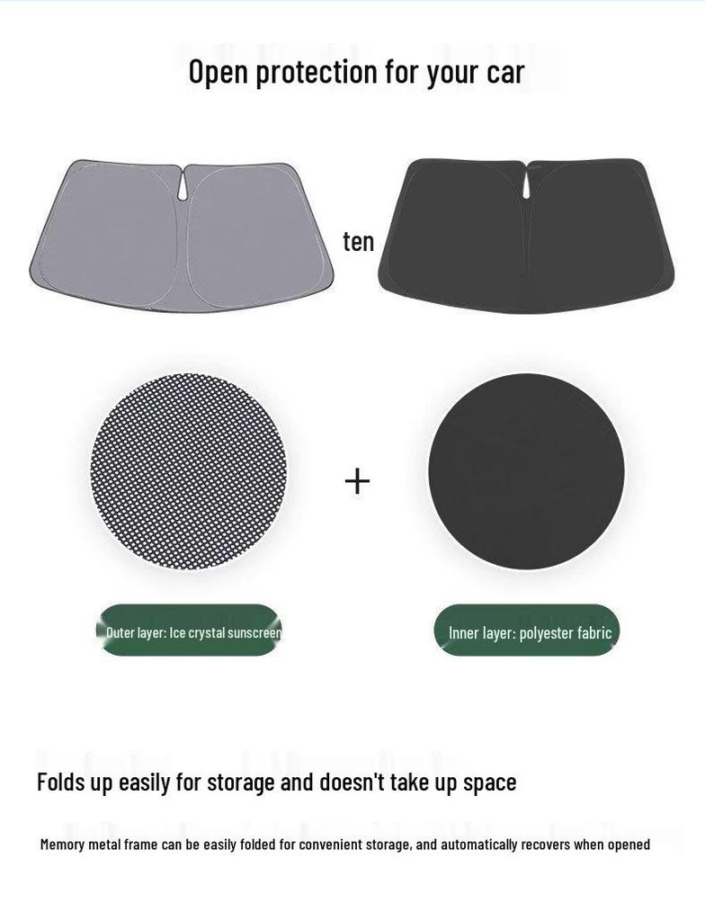 Tesla Model X Frost Crystal Sunshade for Wing Doors & Front Sunroof