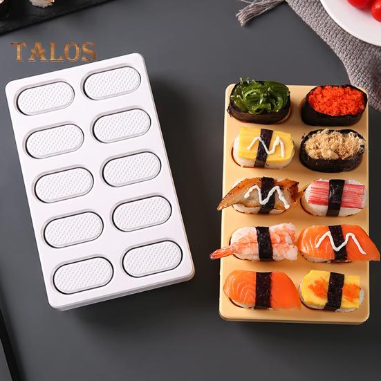 Onigiri-Sushi-Form, Nigiri-Bento-Reisbällchen-Maker, 10-in-1, Mini-Form für japanische Küche, Sushi-Herstellungswerkzeug für die Familie