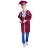 2Pcs/Set Kindergarten Children Graduation Gown With Hat Tassel Honors Graduation Kindergarten Graduation Gown Loose