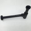 Luxury Matte Black High Quality Brass Euro Basin Bottle Plumbing P-Trap Wash Pipe Waste Bathroom Sink Trap Modern Style Siphon
