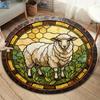1Pc Sheep Print Flannel Blanket, High Quality Comfortable for All Seasons, Home Decor, Warmth and Comfort, Perfect for Christmas Gifts