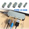 Type-C Extension Hub Replacement 3.55mm PD100W USB3.0/USB2.0/USB3.1 HDMI-Compatible Extender PC Computer Laptop Splitter