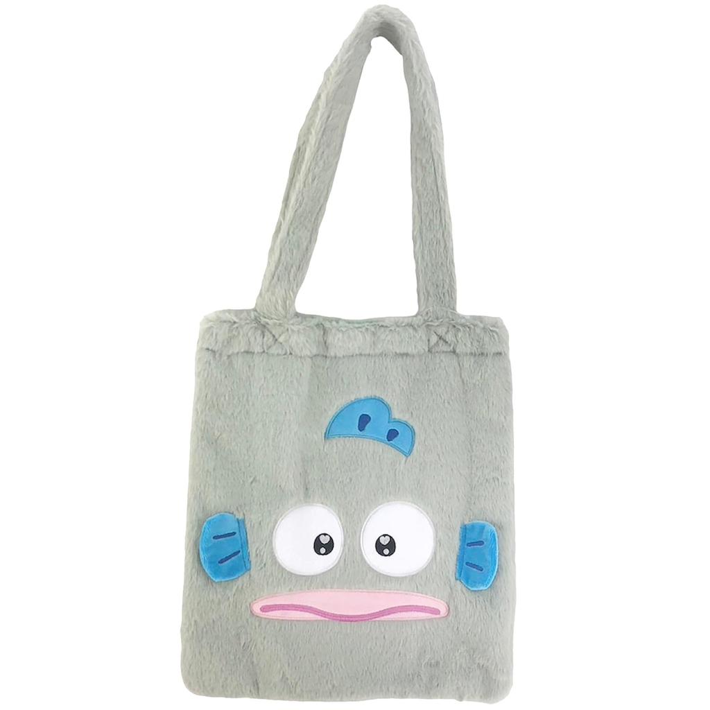 Yasuda Tsusho Sanrio Soft Fur Bag, Hangyodon Fur Tote Bag, H380 x W330 HG55