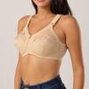 Women's Large Size Bra Sexy Full Cup Lace Wireless Bralette Transparent Push Up Underwear
