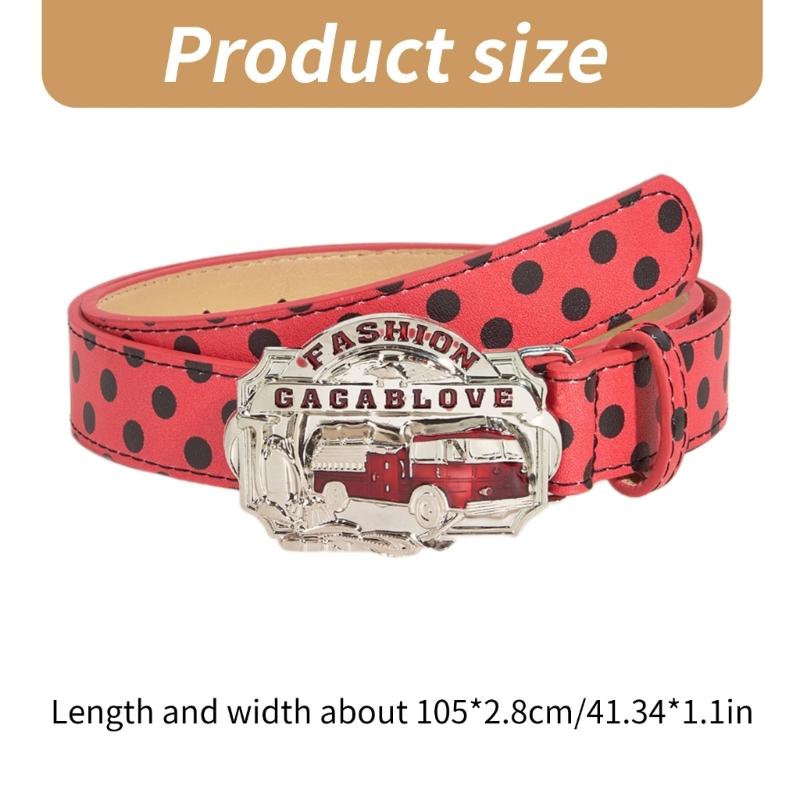 All Matching Dotted Print PU Leather Waist Belt Fashion Skinny Waistband Dress Belt Elegant Pants Belt Waist Decors