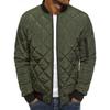 Padded Clothes Autumn and Winter Men's Loose Jacket Rhombus Cotton Clothes