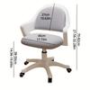 Comfortable Office Chair with Wheels, Swivel Computer Chair for Studying & Working, Adjustable Height, Comfortable Cushion Chair