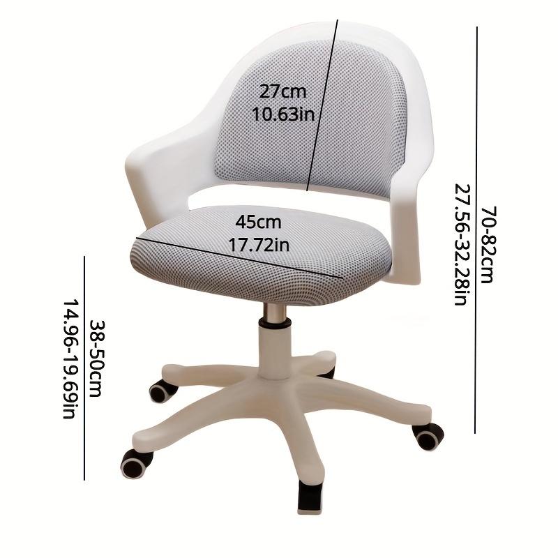Comfortable Office Chair with Wheels, Swivel Computer Chair for Studying & Working, Adjustable Height, Comfortable Cushion Chair