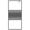 Walk In Shower Screen for Walk In Shower Black 90 X 195 Cm Tempered Glass Clear Black