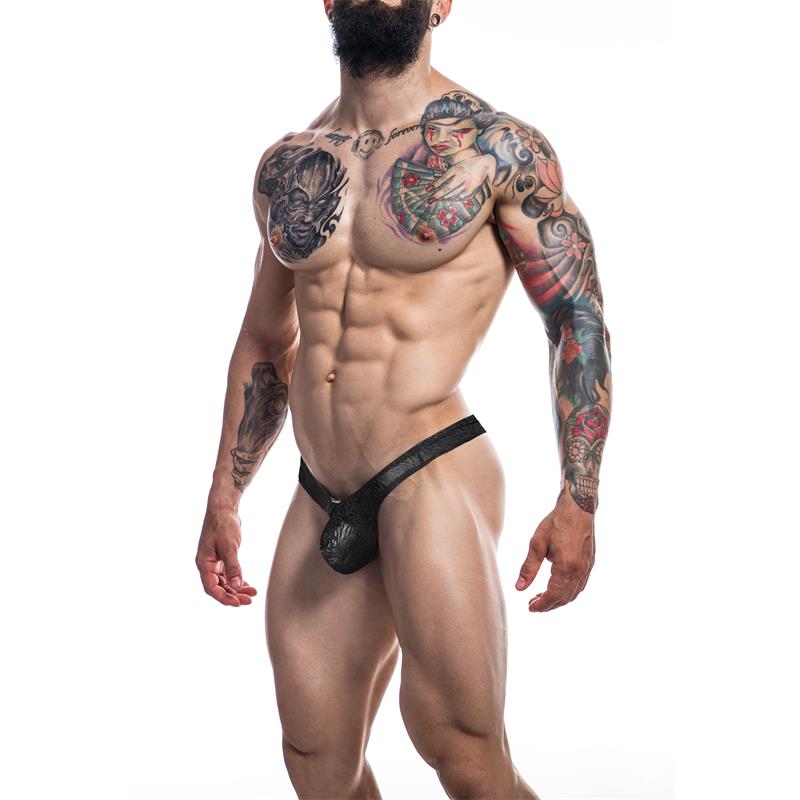 C4MPE02 Thong Pouch Enhancing Tainted Leopard