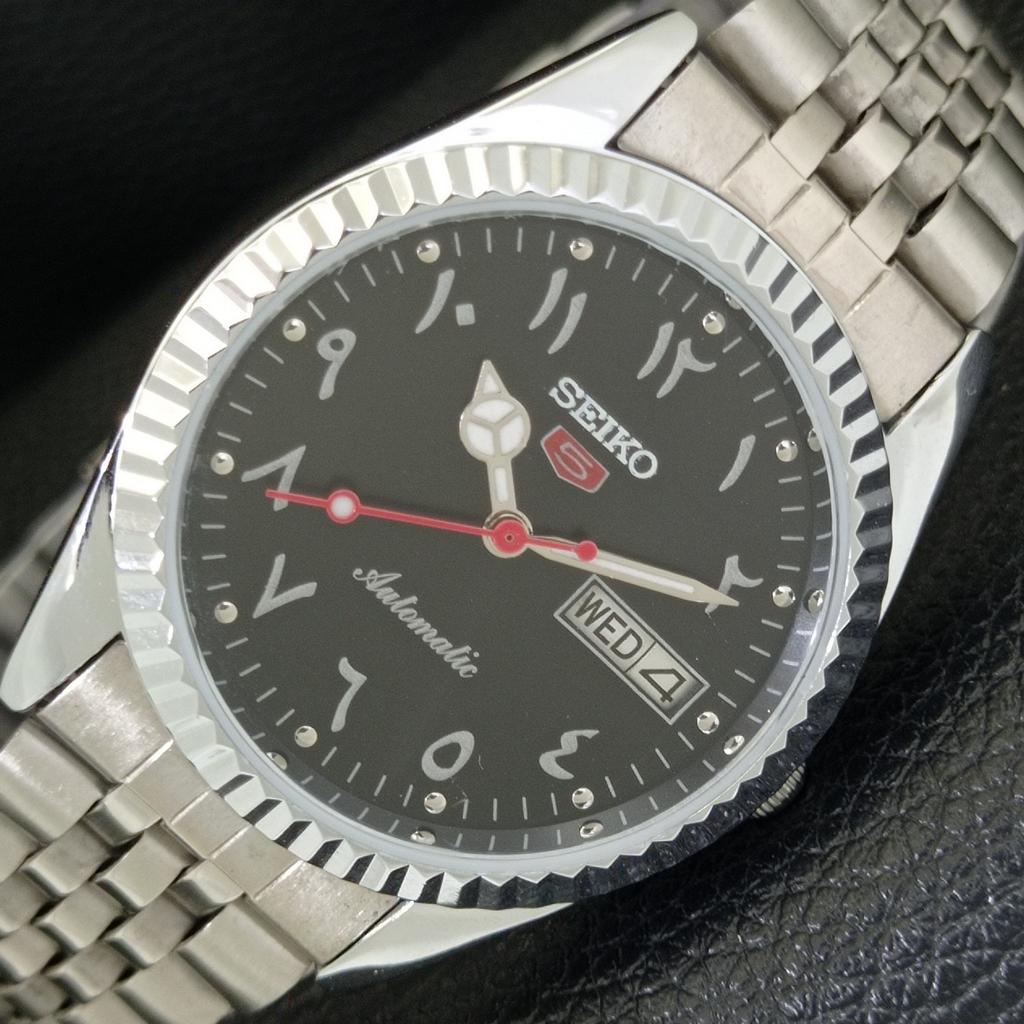

AUTOMATIC VINTAGE REFURBISHED SEIKO 5 6309A JAPAN MENS ARABIC WATCH a441480-5 Sk-a441480