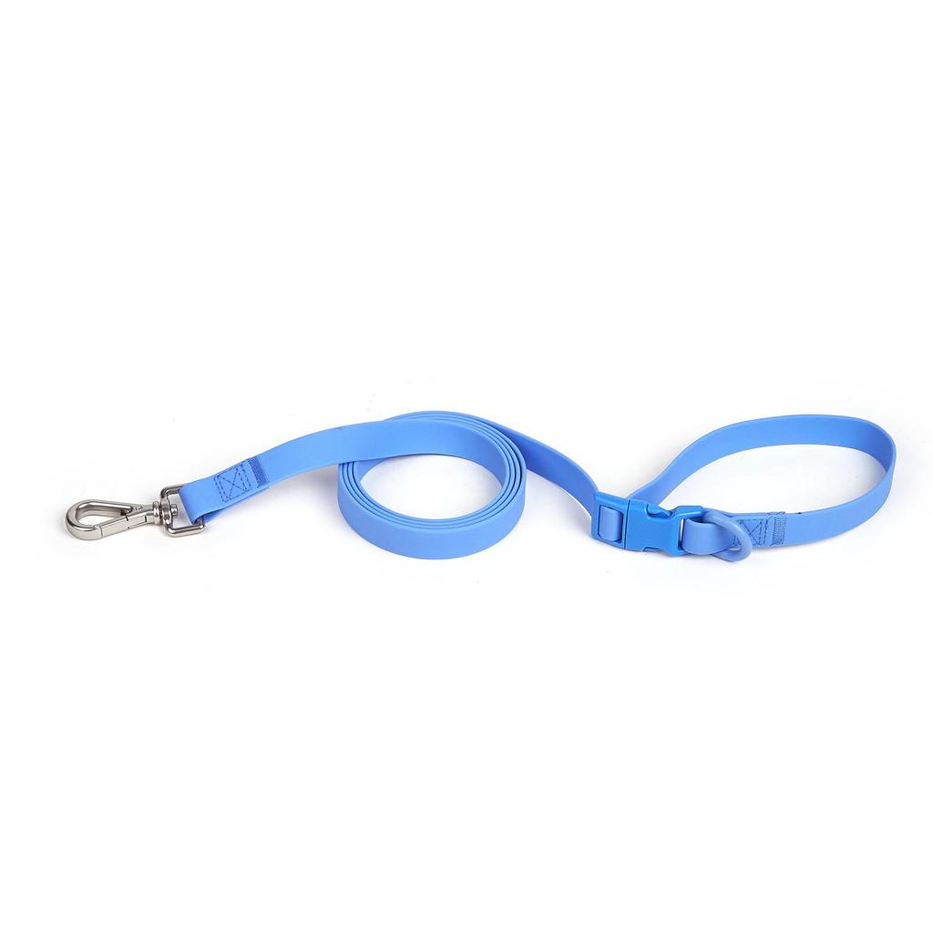 Macaron Color PVC Dog Collar & Leash Set - Soft & Comfortable