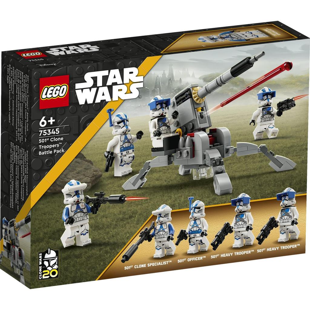 LEGO Star Wars Clone Trooper 501st Battle Pack - Toy, Building Blocks, Educational Toy for Boys and Girls, Ages 6, 7, 8, 9, Space Theme, Item Number 7