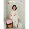 Girls' Rainbow Dot Plush Winter Pajama Set