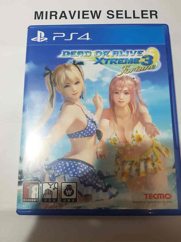 PS4 Dead or Alive Xtreme 3 Fortune GAME Korean English Chinese Pre-owned USED