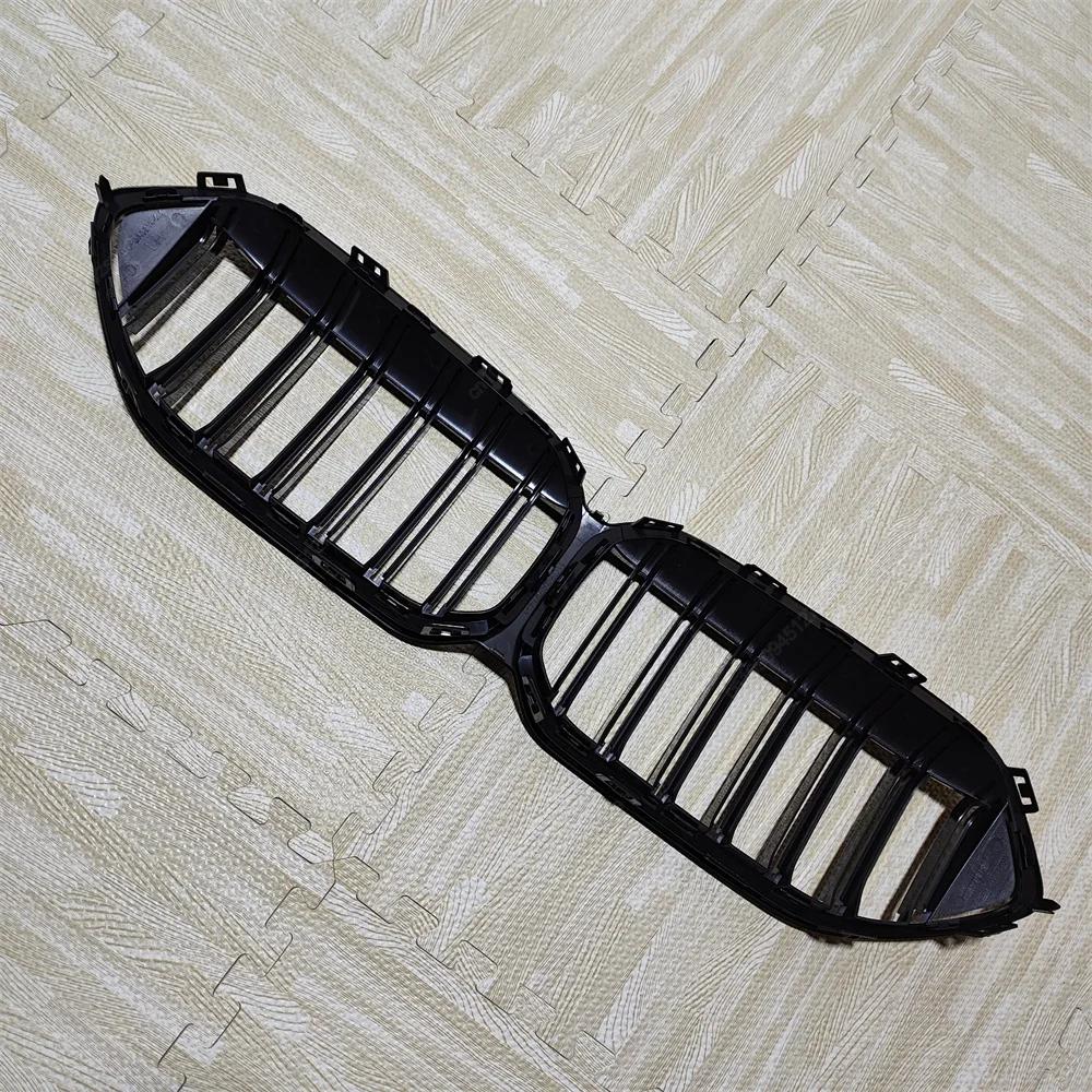 Dual Slat Front Racing Grilles Grills For BMW 2 Series F44 218i 220i M235i 216d 218d 220d Gran Coupe M Sport 2020-2024 Black ABS