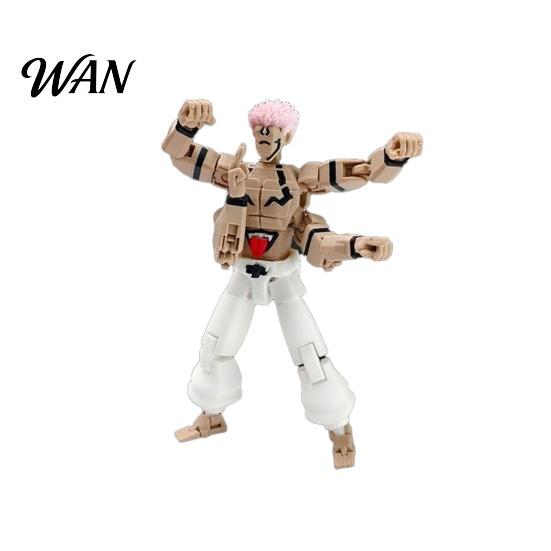 Anime Figurine for Collection 3D Printed Figure Statue with Movable Joints, Interchangeable Parts Plastic Action Desktop Decoration, Collectible Gifts