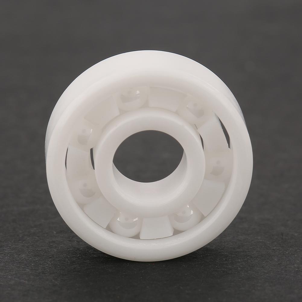 8pcs White Color ZrO2 Full Ceramic Miniature 608 Ball Bearing 8x22x7mm