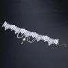 Sophisticated White Lace Necklace Elegant White Lace Neck Chain Accessory with Statement Jewelry Pendant for Women