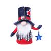 Independence Day Striped Five-pointed Star Dwarf Faceless Doll Figurine Decoration