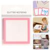 Glitter Sticky Notepad Multi-Purpose Transparent Sticky Notes Self-Adhesive Note Small Memo Pads To Do List