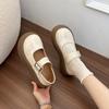 2025 new platform French retro jk college style single shoes small leather shoes women's summer Mary Jane shoes