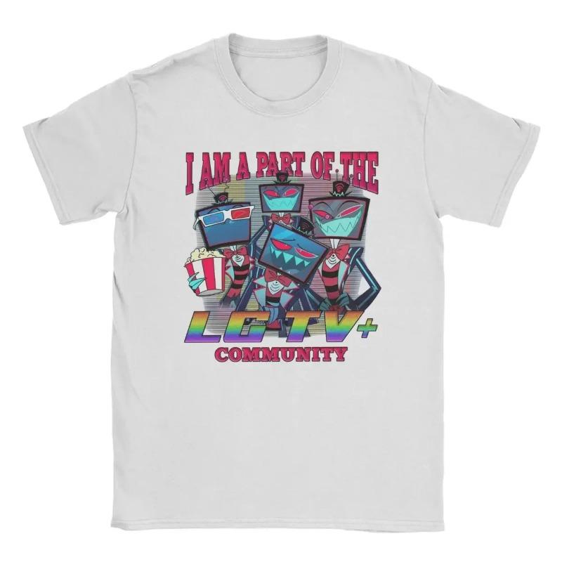 Women's Vox Hazbins Hotel T-shirt Retro Short Sleeve Round Neck T-shirt Plus Size T-shirt Loose Casual Shirt