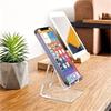 Universal Transparent Mobile Phone Holder Simple Lazy Desktop Tablet Bracket Counter For All Smartphones IPad