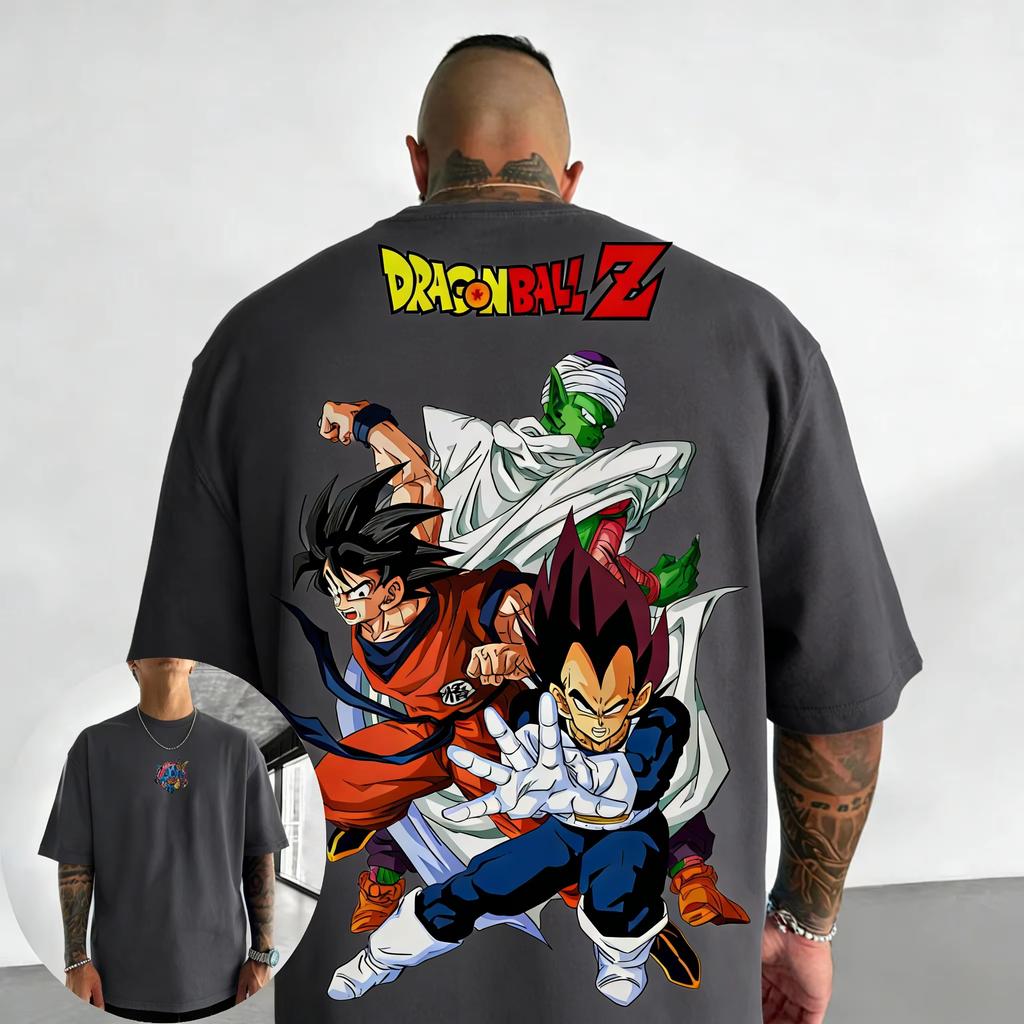 Dragon Ball Trendy Horké Položky Anime Potisk Bavlna Tričko 2026 Pánské a Dámské Nové Letní Street Hip Hop Volný Ležérní Vrchní Díl