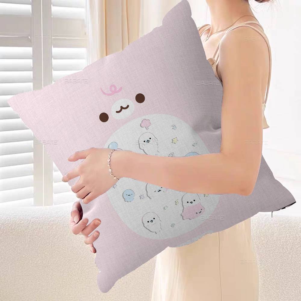 Kawaii Cartoon Mamegoma CUTE Pillow Anime Pillow Sofa Bed Head Pillow Cover Cushion Cover 45x45 cm Fashion