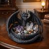 Dark Style Dragon Guardian Catchall Dish 3D Printing Key Coin Storage Holder Desktop Use