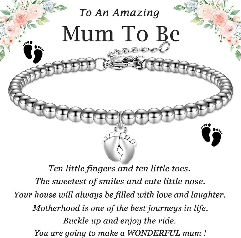 Wave Silver Bead Bracelet Wave Pendant Lobster Buckle Adjustable Silver Bead Bead Sister Wave Silver Bead Bracelet