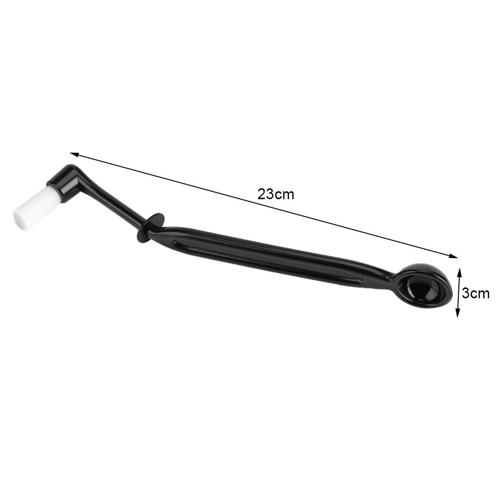 

Dual Use Nylon Espress Coffee Machine Cleaning Brush Spoon Machine Group Head Kitchen