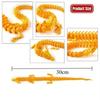 3D Printing Dragon Toy Chinese Dragon Joint Rotated Colorful Handicrafts Desktop Ornaments For Children'S Decoration Gift Toys