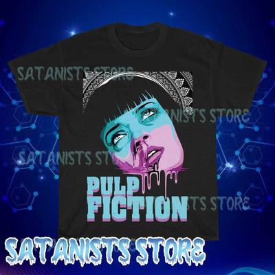 New Pulp Fiction Mia Men's Black T-shirt Funny Size S To 5XL
