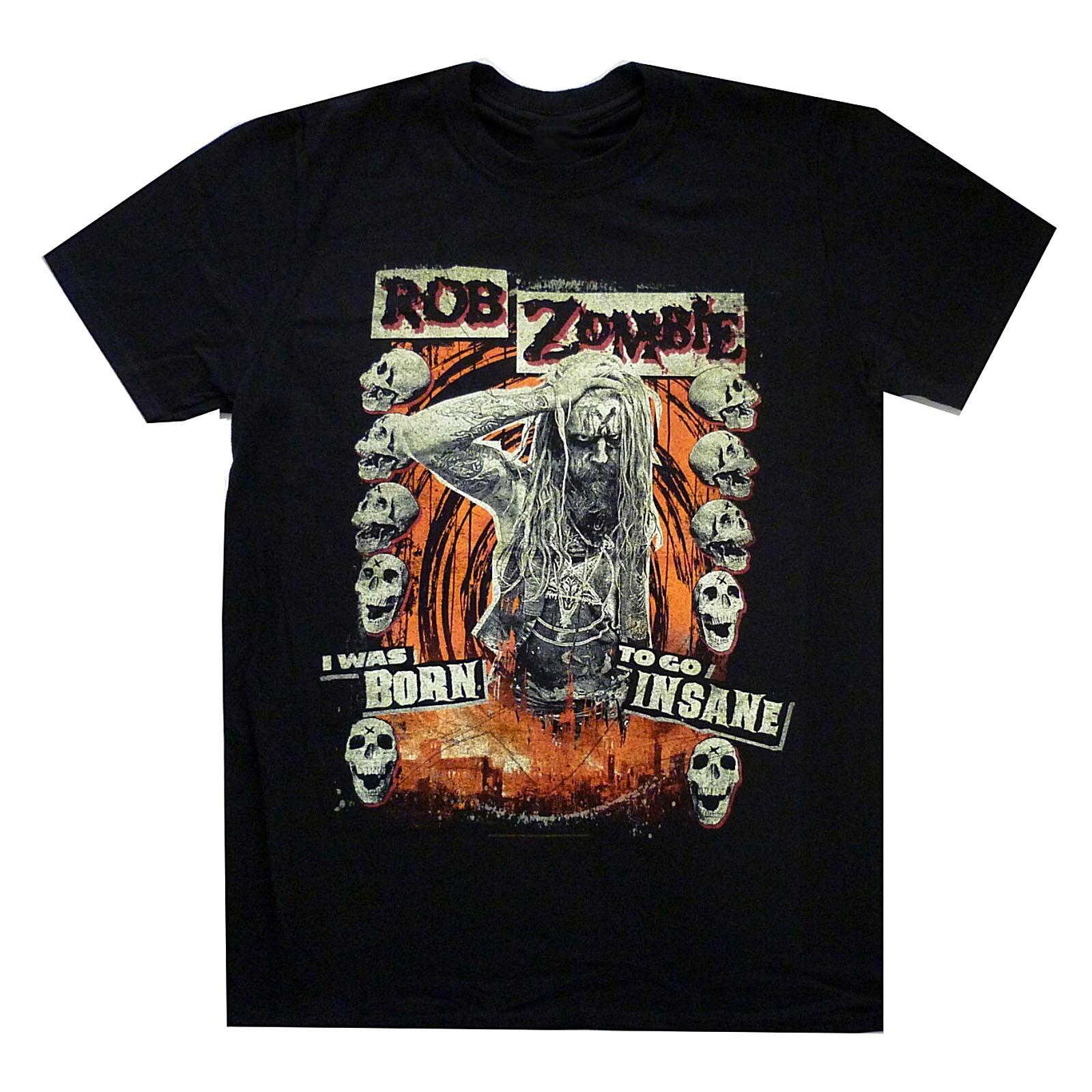 ROB ZOMBIE cd lgo I WAS BORN TO GO INSANE Official SHIRT MD New electric warlock S