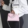 Frühling und Sommer neue Leder Mini Schulter Tragbare Kette Damen Tasche Leichter Luxus